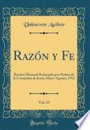Razón y Fe, Vol. 33