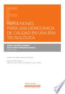 Libro Reflexiones para una Democracia de calidad en una era tecnológica