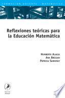Libro Reflexiones teóricas para la educación matemática