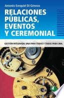 Libro Relaciones Públicas, Eventos y Ceremonial
