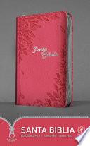 Libro Santa Biblia Ntv, Edición Zíper, Flores Rosa (Sentipiel)