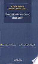 Libro Sexualidad y escritura, (1850-2000)