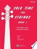 Libro Solo Time for Strings, Book 1 for Cello