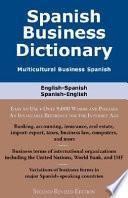 Libro Spanish Business Dictionary