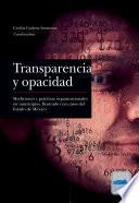 Libro Transparencia y opacidad
