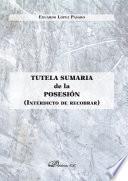 Libro Tutela sumaria de la posesión. Interdicto de recobrar