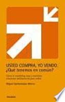 Libro Usted compra, yo vendo